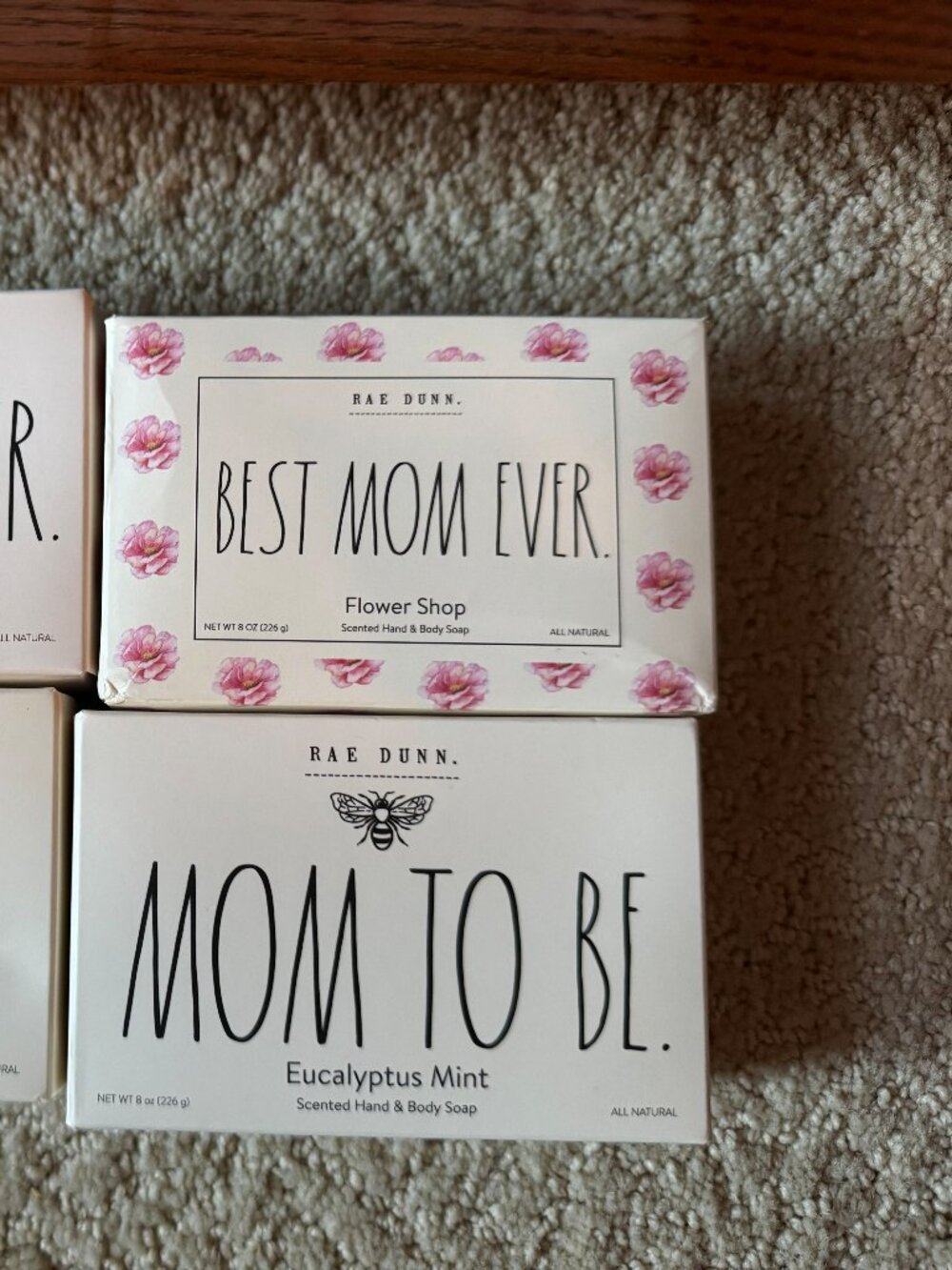 Rae Dunn Bar Soap Set of 4 NIB - Picture 2 of 3